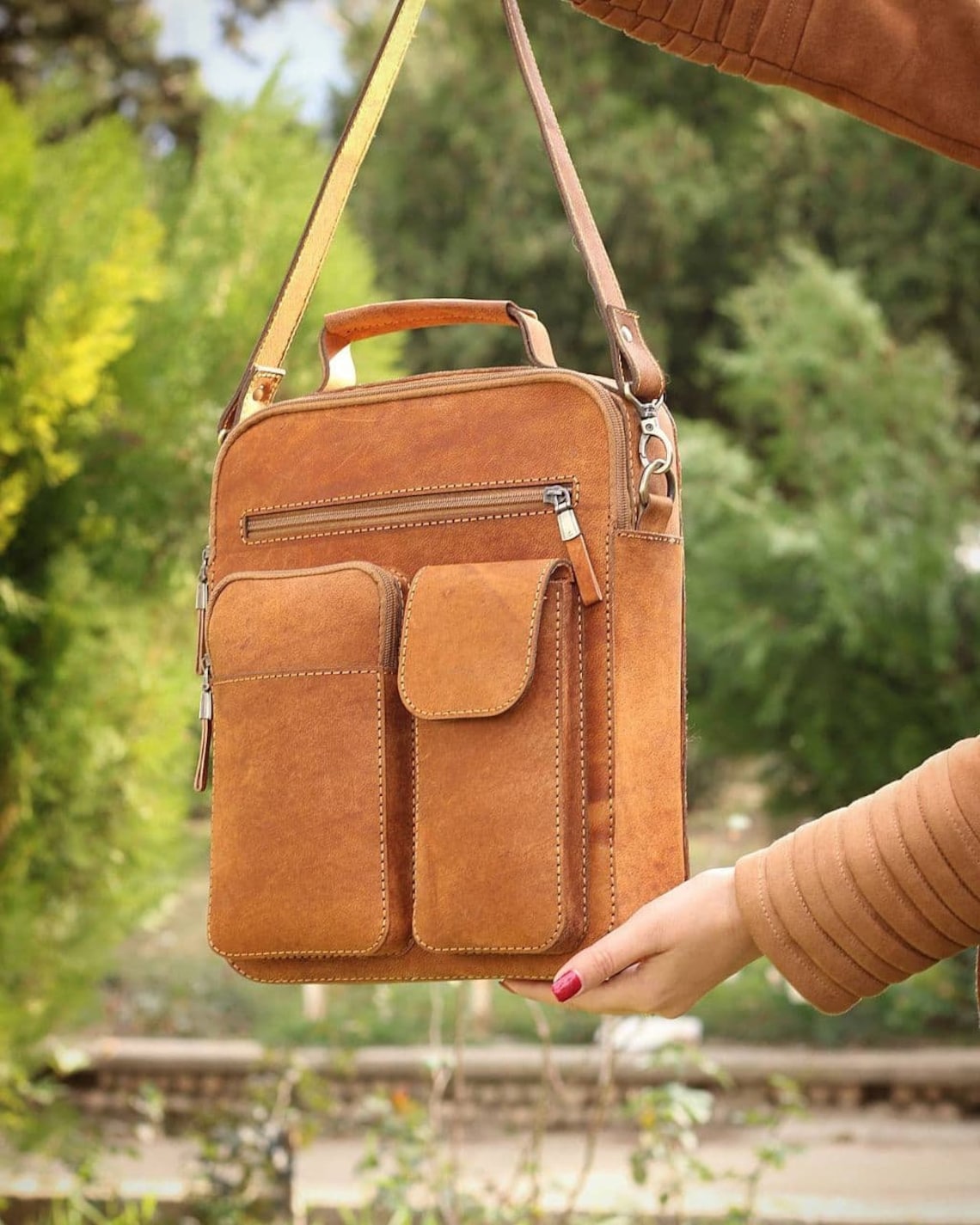 Leather Crossbody Bag Template & Pattern for Laser Cut and Etsy