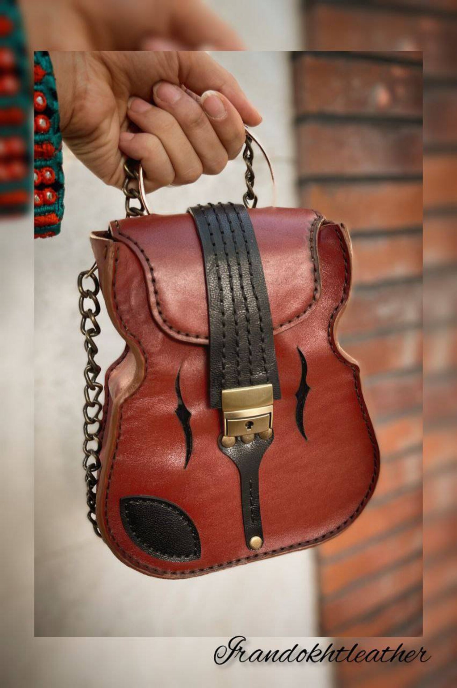Leather Womens Violin Bag Template & Pattern for Laser Cut and Etsy