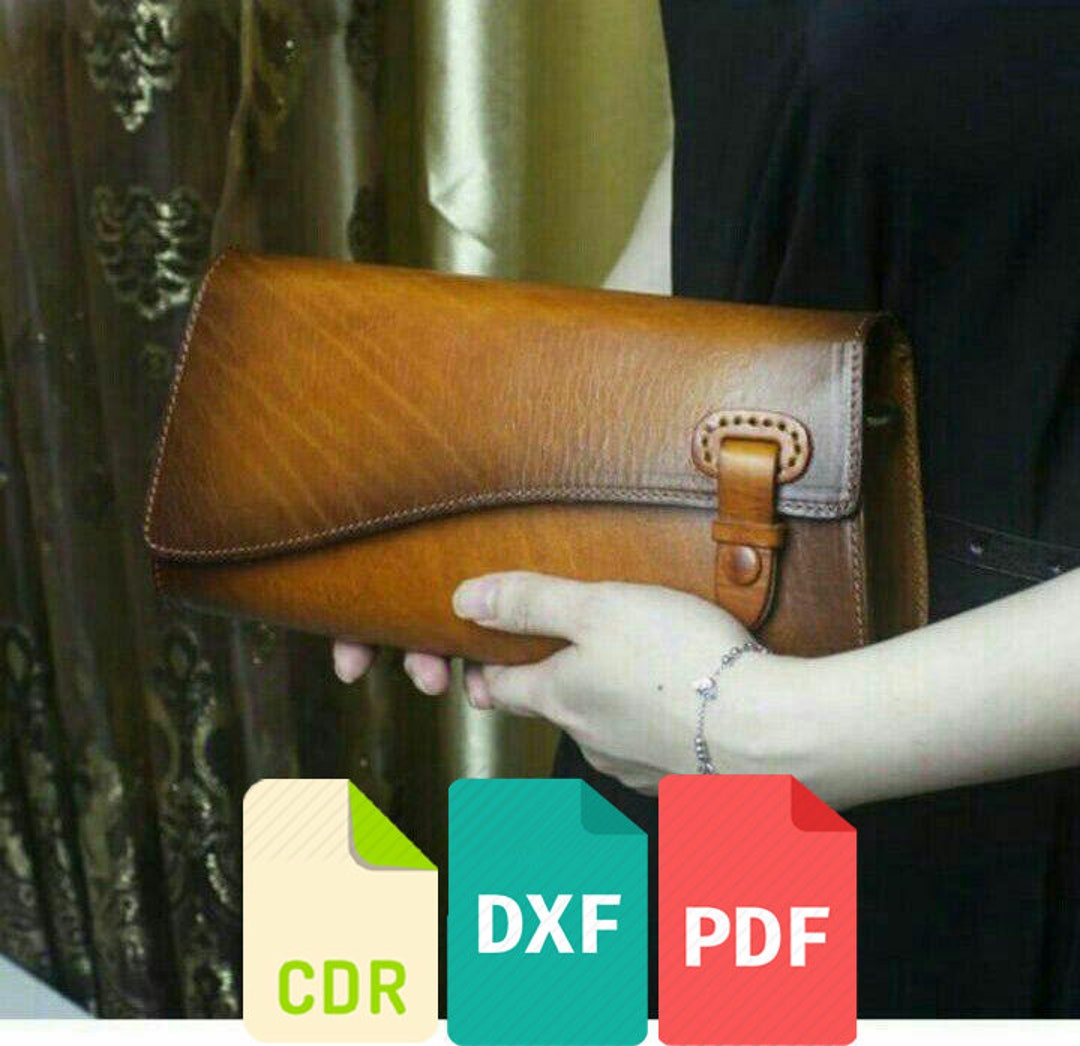 Leather Womens Bag Template & Pattern for Laser Cut and Print Cdr, Dxf ...