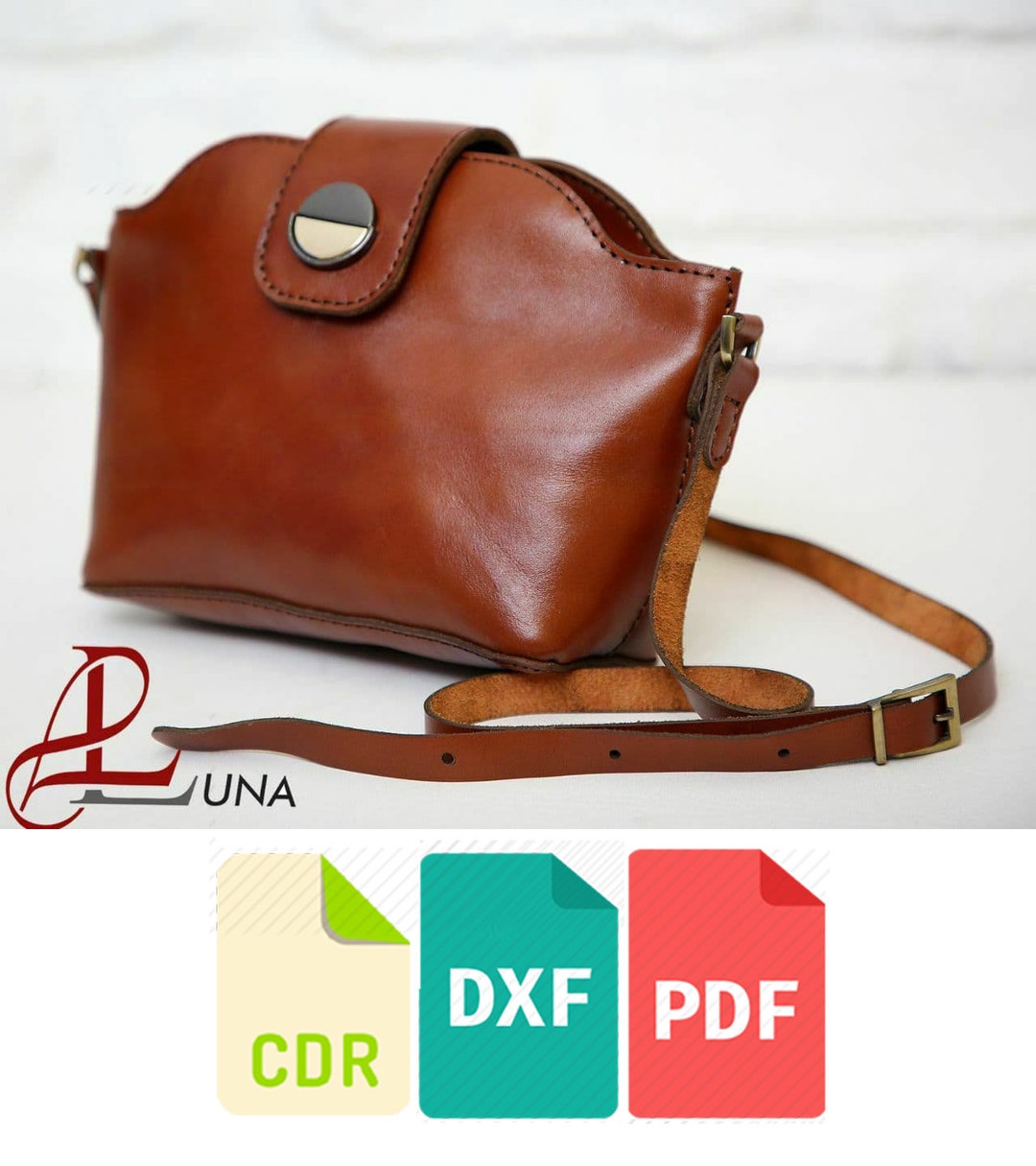 Leather Womens Bag Template & Pattern for Laser Cut and Print Cdr, Dxf ...