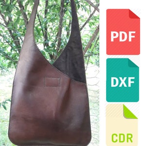Leder Frauen Tasche Vorlage & Muster für Laser geschnitten und Druck cdr, dxf und pdf Datei