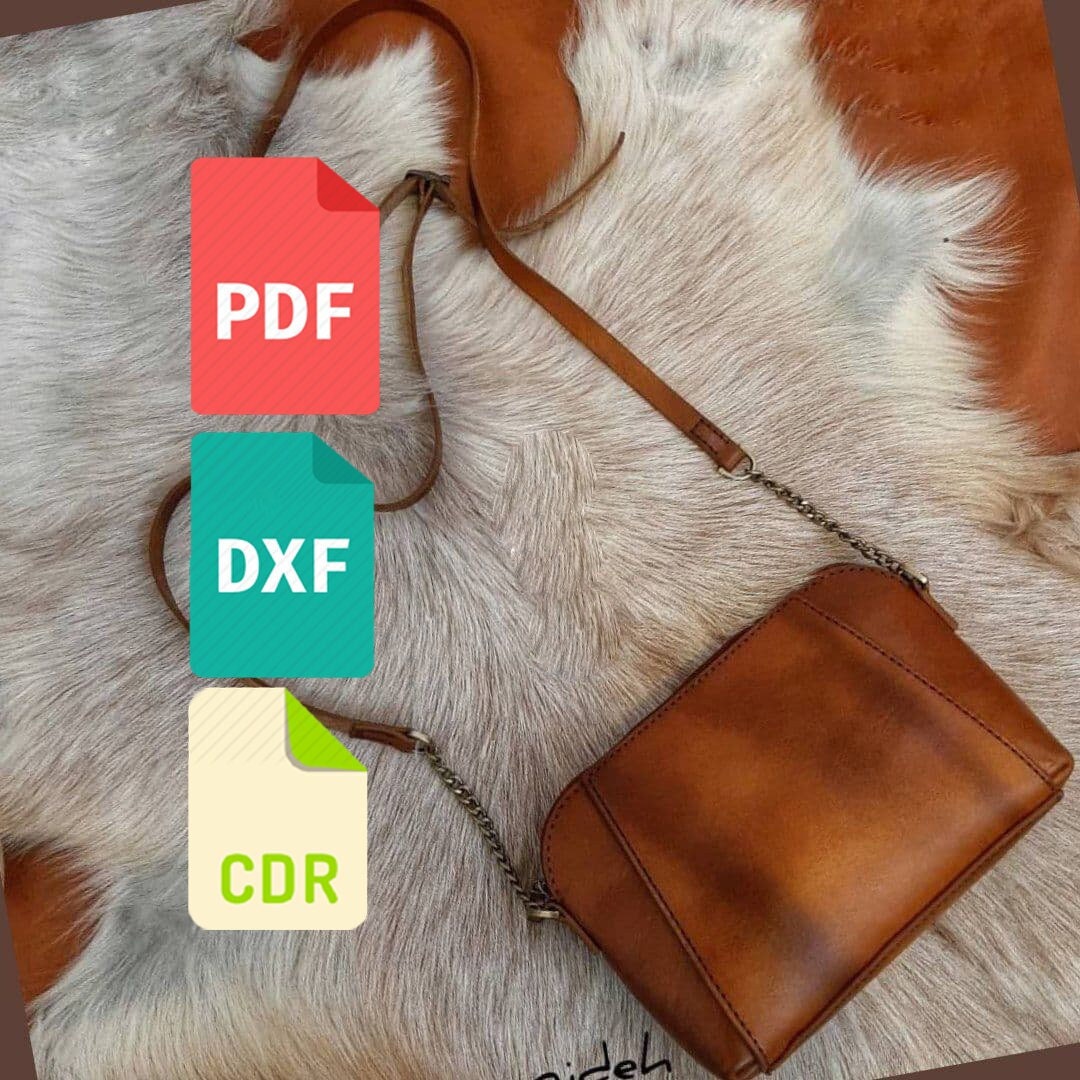 Leather Women Bag Template & Pattern for Laser Cut and Print Cdr, Dxf ...