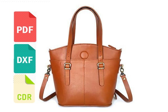 Leather Women Bag Template & Pattern for Laser Cut and Print 