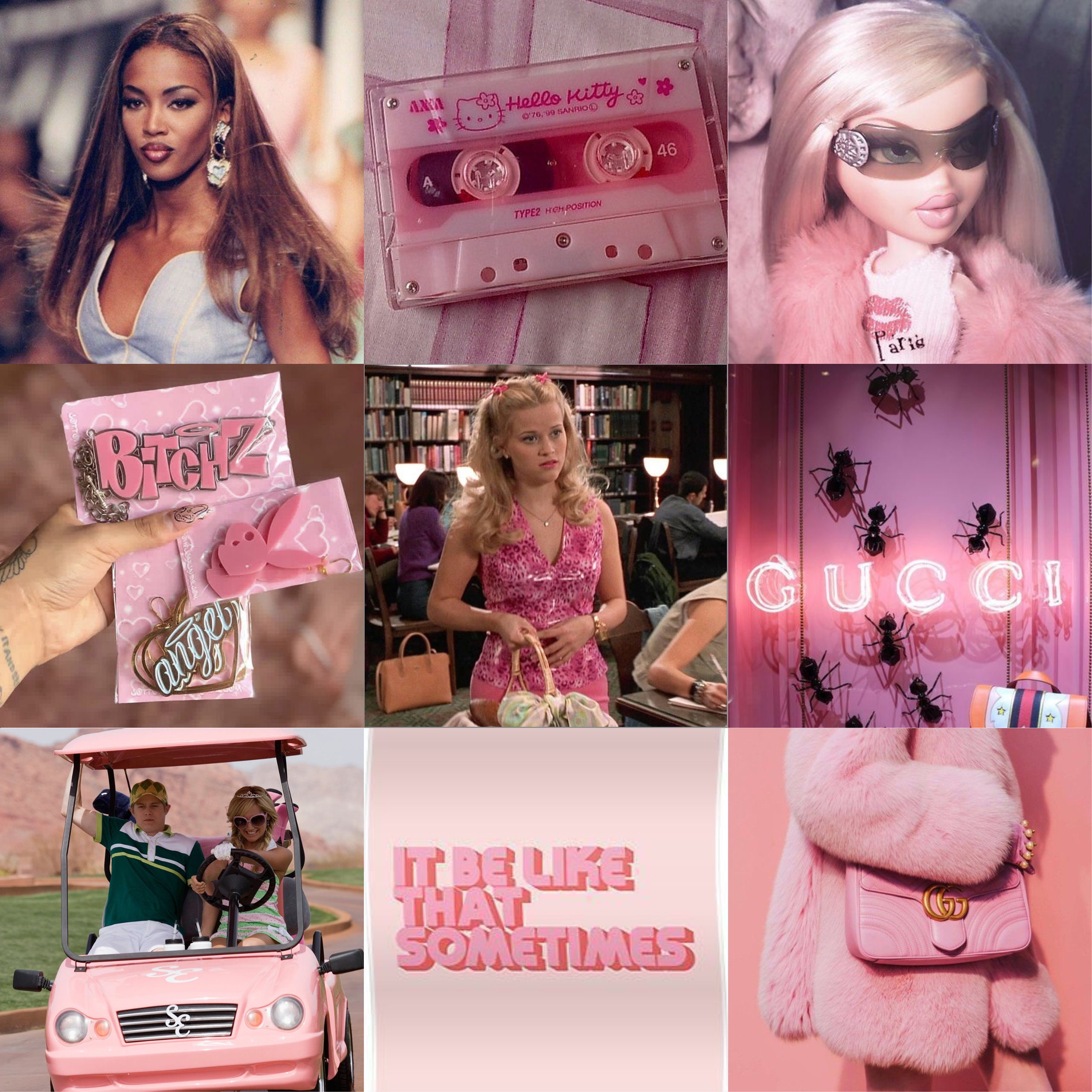 Pink aesthetic y2k moodboard #pink #aesthetic #y2k #instagram