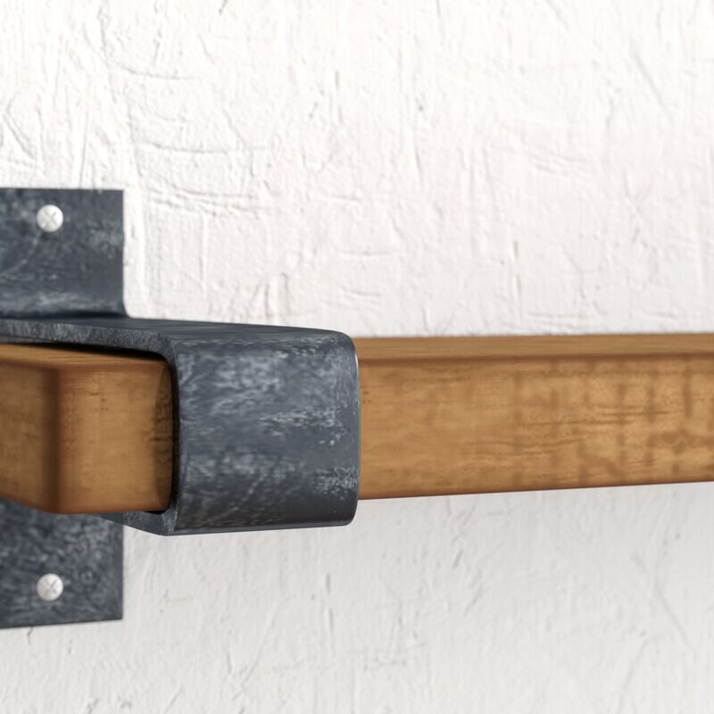 Estante flotante de madera maciza de pino de 2 piezas estante | Etsy