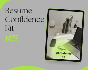 Resume Confidence Kit | Resume Writing Guide + Templates | Job Search Tools | ATS Resume Help | Career Confidence Workbook