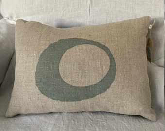 Hand printed cushion