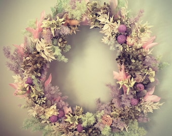 All Round Everlasting Floral Dried Wreath