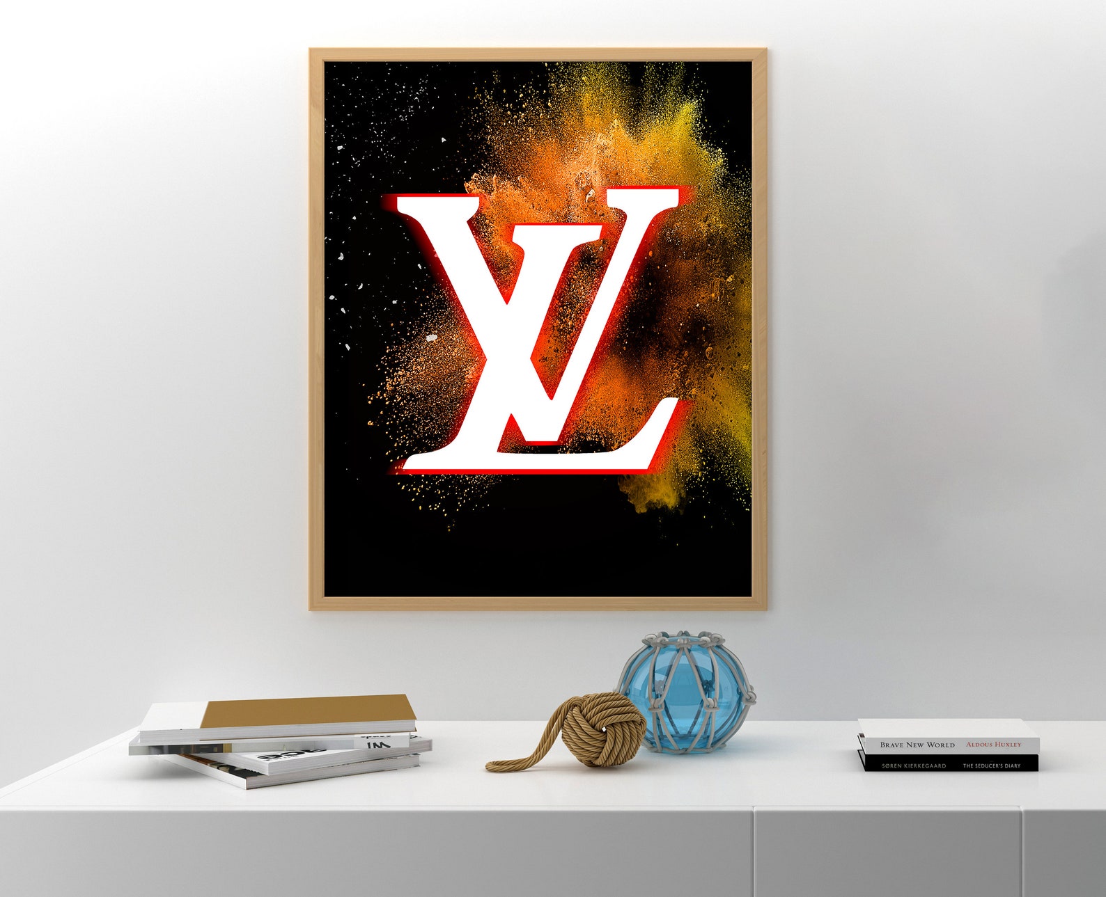 LV Poster Fashion Designer Wall Art Louis Vuitton Iconic