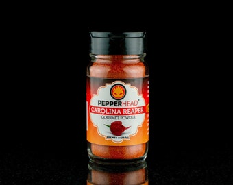 PepperHead Carolina Reaper Powder (1 oz) - World&#39;s Hottest Chili Powder