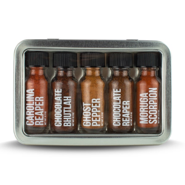 Top 5 World's Hottest Pepper Powder Gift Set - PepperHead