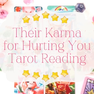 Hun karma omdat het je pijn deed Tarotlezen