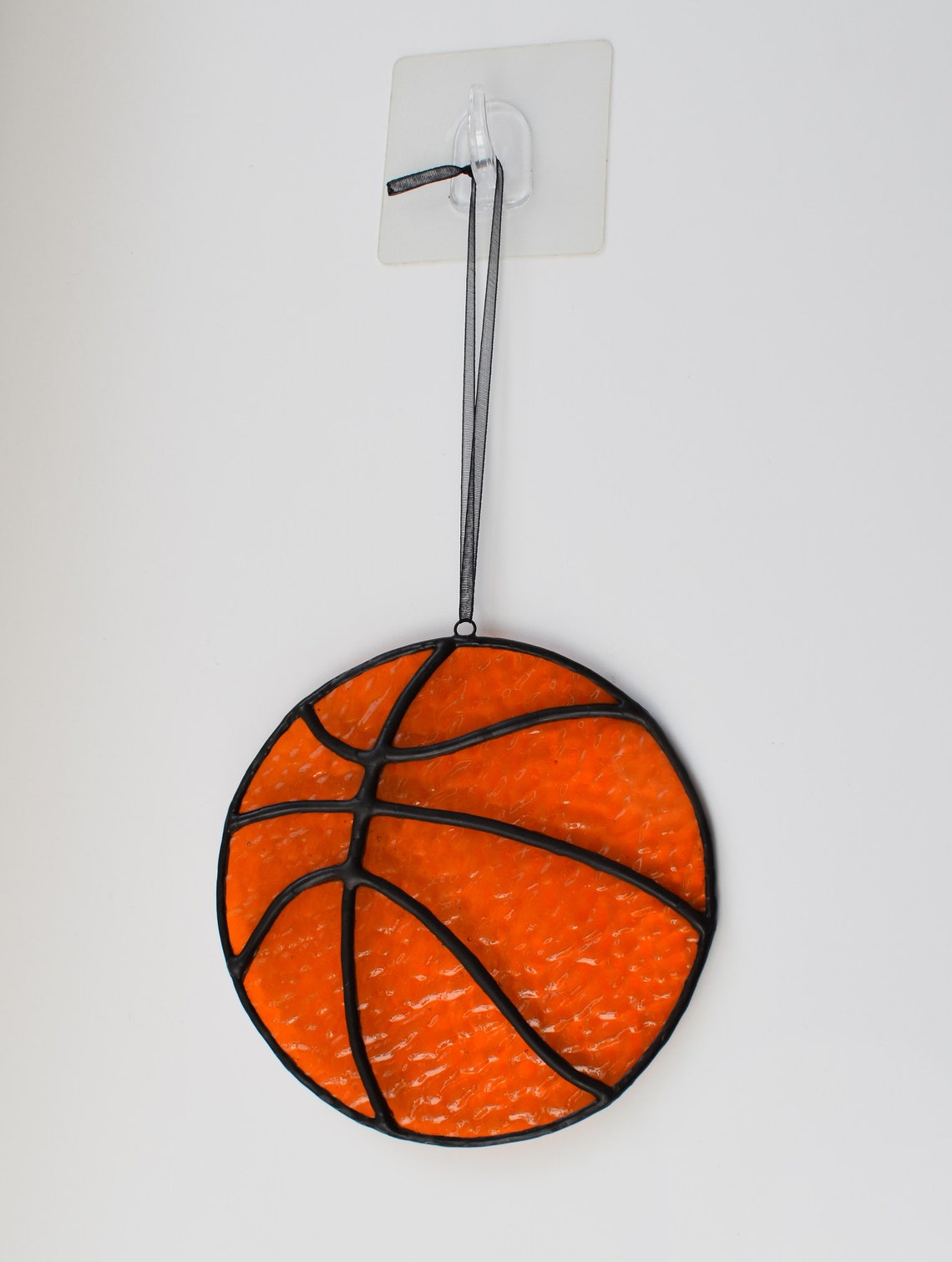 Suncatcher Basketball Stained Glass Ball Sport Etsy