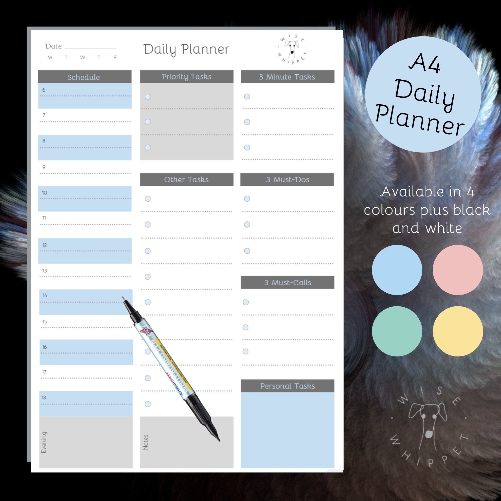Printable A4 Daily & Weekly Planners Proven Time Management Etsy