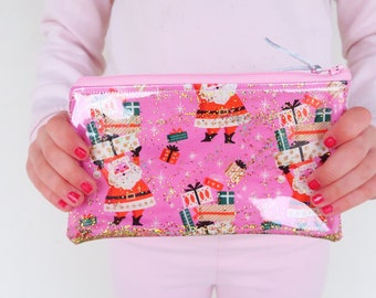 Christmas Glitta Pouch - digital sewing pattern (PDF), three sizes, instant download, zipper pouch, pencil case