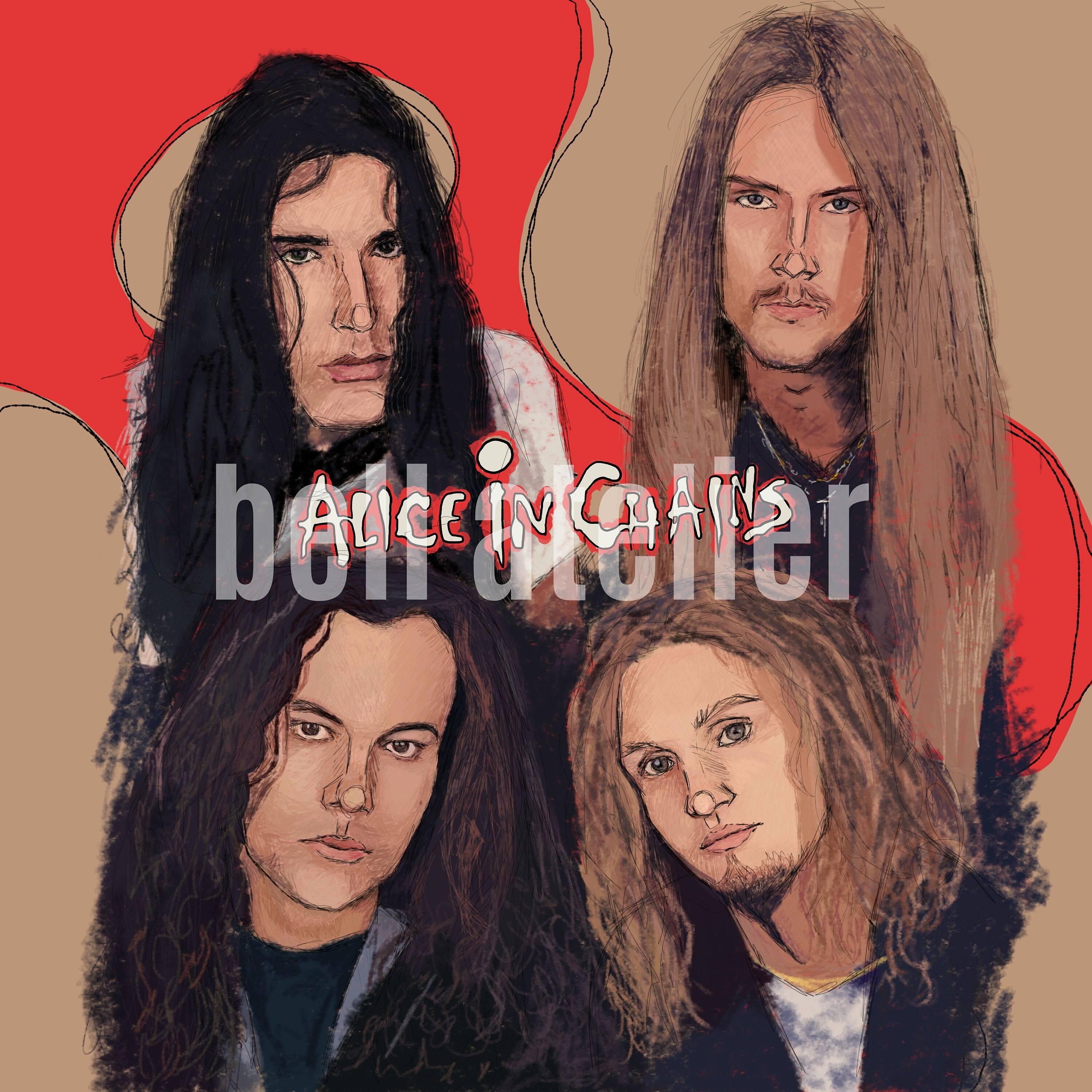 Alice in Chains Digital Artwork - Etsy