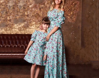 matching mom daughter dress