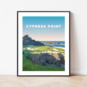 Cypress Point | California | Golf | Travel | Print | Poster | Gift | Home Decor
