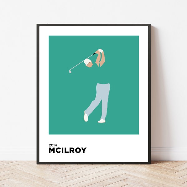 Rory McIlroy | | 2014 Golf | Voyage | Imprimer | Affiche | Cadeau | Décoration intérieure