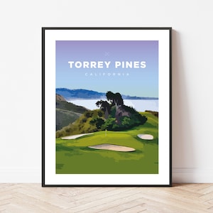 Torrey Pines | California | Golf | Travel | Print | Poster | Gift | Home Decor