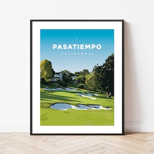 Pasatiempo | California | Golf | Travel | Print | Poster | Gift | Home Decor