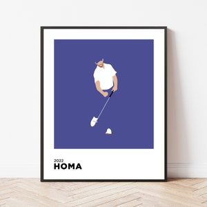 Max Homa | 2022 | Golf | Travel | Print | Poster | Gift | Home Decor