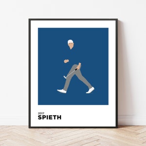 Jordan Spieth | 2017 | Golf | Travel | Print | Poster | Gift | Home Decor