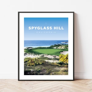 Spyglass Hill | California | Golf | Travel | Print | Poster | Gift | Home Decor