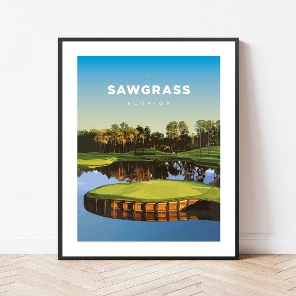 Sawgrass | Florida | Golf | Travel | Print | Poster | Gift | Home Decor