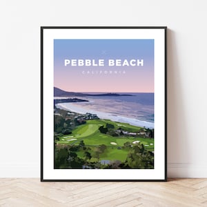 Pebble Beach | California | Golf | Travel | Print | Poster | Gift | Home Decor