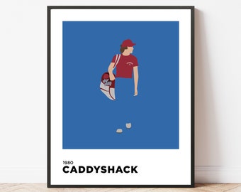 Caddyshack | 1980 | Golf | Film | Print | Poster | Gift | Home Decor