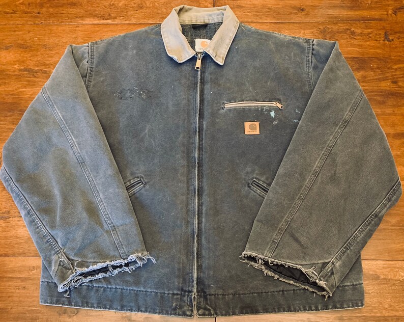 distressed carhartt jacket