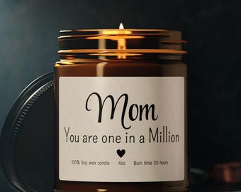 Mom Candle Gift from Daughter, Mothers Day Gift from Son, Candle gift for Mom, Scented Soy Candle, Mothers Day Candle, Mom Birthday Gift