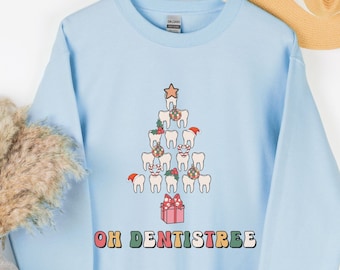 2018 Weihnachten Pullover, Zahnarzt Geschenk, Zahnarzthelferin Pullover, Zahnarzthelferin Shirt, Hässliche Weihnachten Pullover, Zahntechniker Shirt