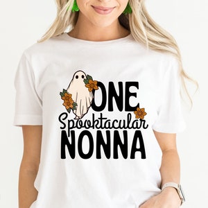 Spooktacular Nonna Halloween Shirt, Nonna Ghost tshirt, Nonna Gifts, Cute Grandma Spooky t-shirt, Trick or Treat tee