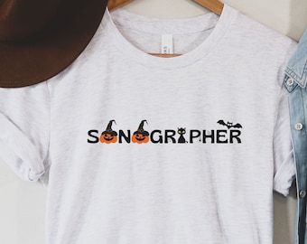 Sonographer Halloween shirt, ultrasound technologist shirt, sonography student Halloween party shirt, rad tech tshirt