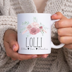 Personalised Lolli Mug, Custom Lolli Gifts, pregnancy announcement, new Lolli gift, grandma gift, mothers day gift, Lolli coffee cup