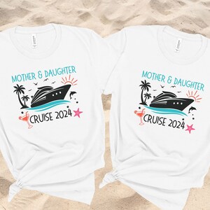 Mother Daughter Cruise shirts, Matching mom and me shirts, Vacation shirt, Cruise 2024 tshirt, Summer Trip shirt, Cruise Family shirt