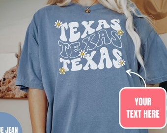 Custom Retro Comfort Colors TShirt, Custom Oversized shirt, Personalized Text, Custom Design, Custom Matching Family Tee, Your Design Here