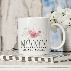 Personalised Mawmaw Mug, Custom Mawmaw Gifts, pregnancy announcement, new Mawmaw gift, grandma gift, mothers day gift, Mawmaw coffee cup