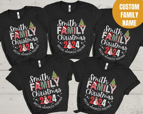 Custom Family Christmas Shirts Xmas Shirt Matching Christmas Shirt Christmas Party Personalized Christmas Group Shirts Etsy
