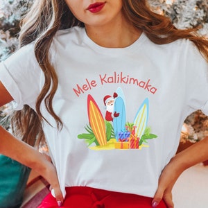 Mele Kalikimaka hawaiian christmas shirt holiday shirts aloha christmas Christmas vacation shirt tropical christmas tshirt