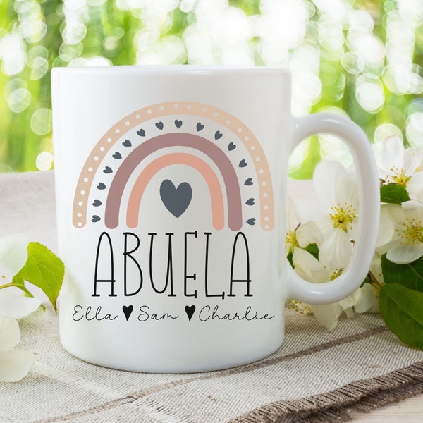 Personalised Abuela Mug, Custom Abuela Gifts, pregnancy announcement, new Abuela gift, grandma gift, mothers day gift, Abuela coffee cup