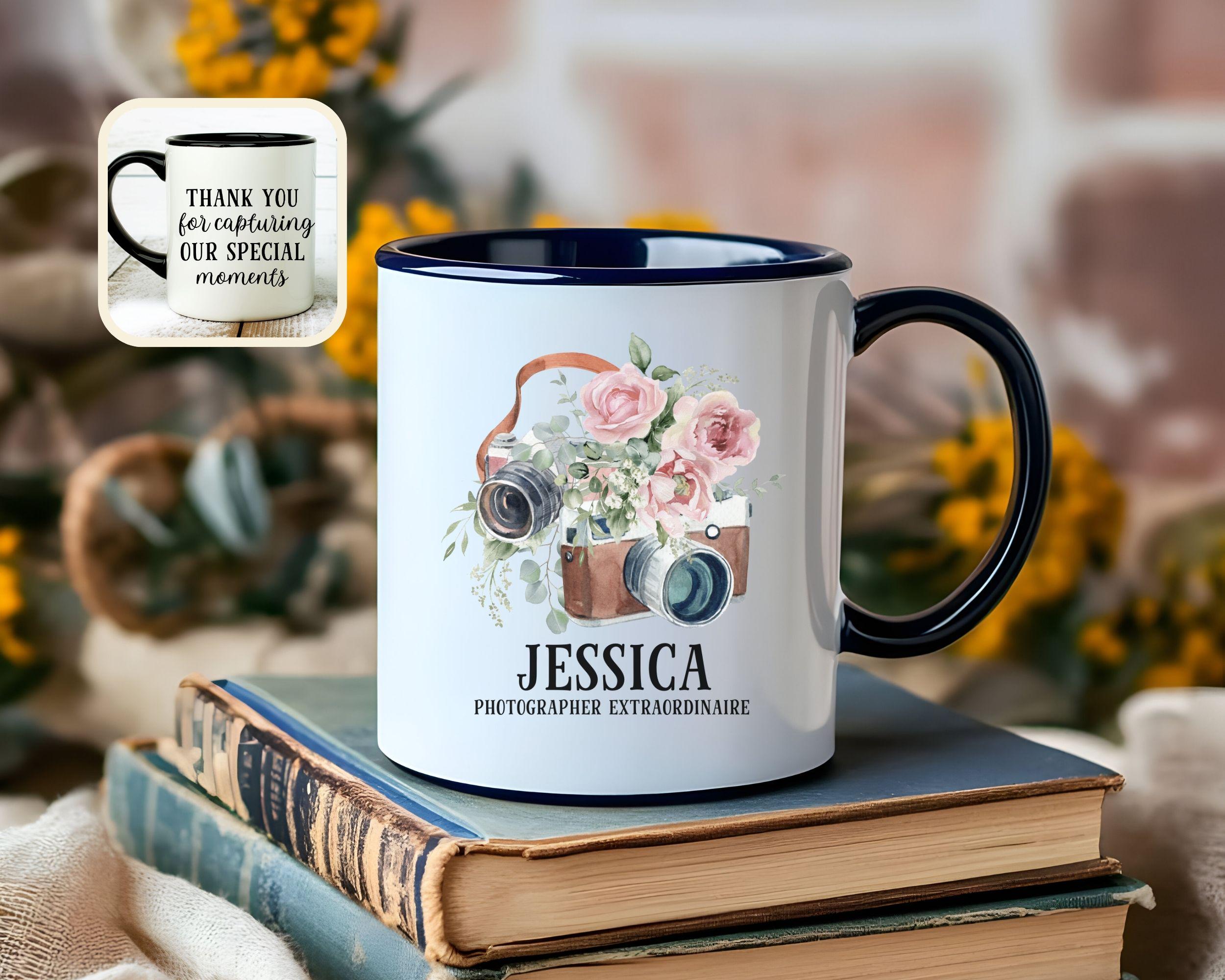 Personalized Wedding Photographer Mug, Custom Photographer Gifts, Wedding thank you gift, Appreciation Gift  from Bride and Groom