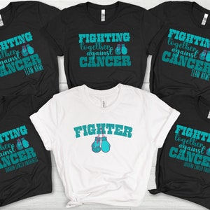 Ovarian Cancer Shirt, Ovarian Cancer support shirt, Ovarian Cancer Awareness shirt, Ovarian Cancer Warrior t-shirt, Supporter crew tee