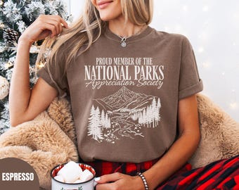 Vintage National Park Shirt, Comfort Colors National Park Lovers Shirt, Hiking Shirt, National Park Gift for Traveler, Camping t-shirt