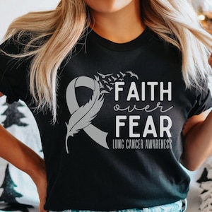 Lung Cancer Shirt, Lung Cancer Support Shirt, Lung Cancer Awareness Shirt, Lung Cancer warrior T-Shirt, Fan Crew T-Shirt