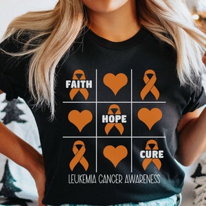 Leukemia Shirt, Leukemia support shirt, Leukemia Awareness shirt, Blood Cancer Warrior t-shirt, Supporter crew tee