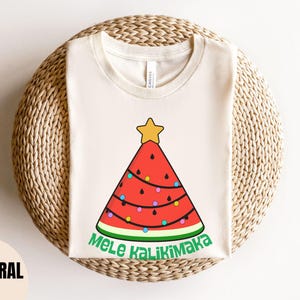 Mele Kalikimaka Hawaiian Christmas shirt, Holiday shirts, Aloha Christmas, Christmas Vacation shirt, Tropical Christmas tshirt