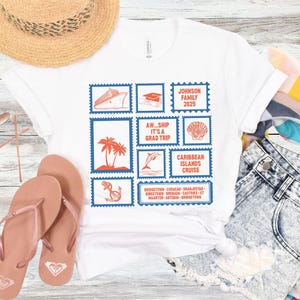 Graduation Cruise Shirts, Graduate Cruise Shirts, Custom Cruise Crew T-Shirts, Ports of Call Matching Cruise Shirt, Graduation Gift